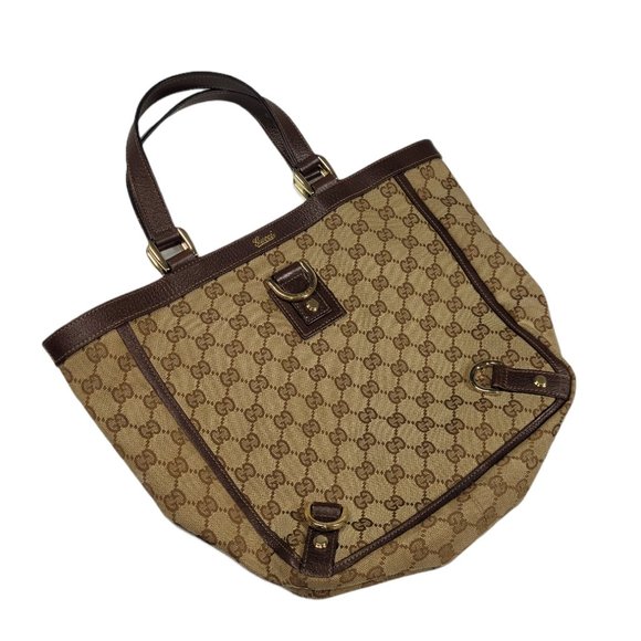 Gucci Brown Gg Canvas Abbey Tote Bag - Picture 2 of 7